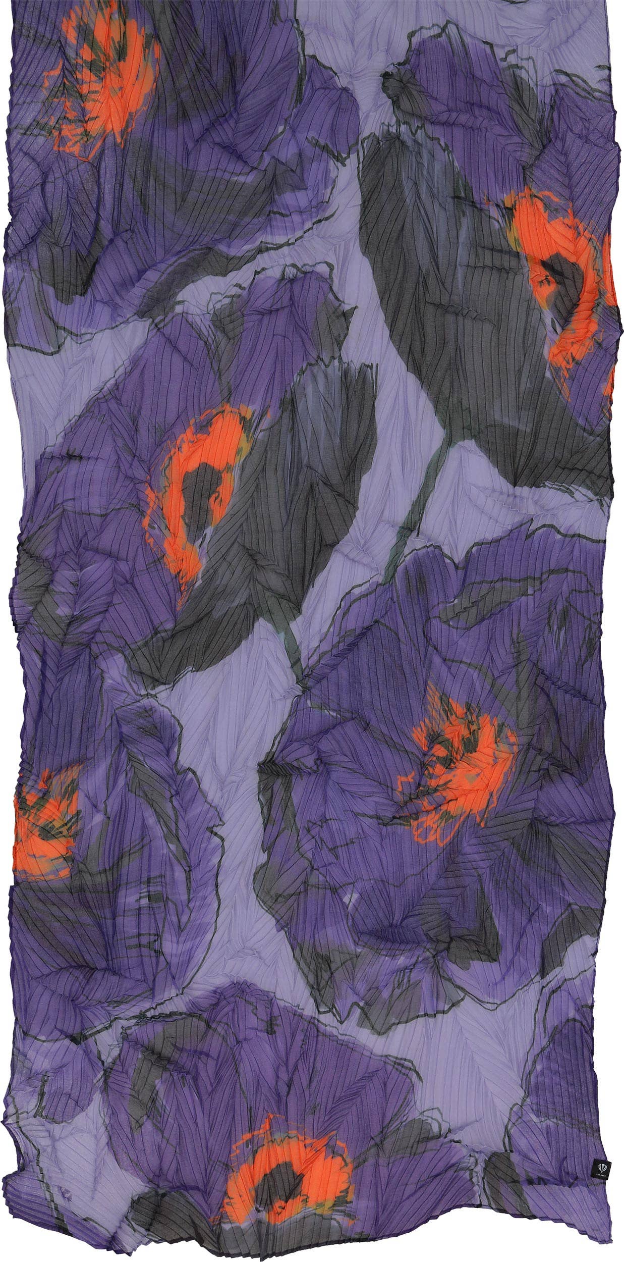 FRAAS - The Scarf Company - Vente Écharpe – femme - Plisse écologique à fleurs botaniques7