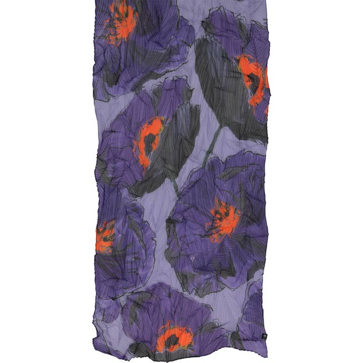 FRAAS - The Scarf Company - Wholesale Scarf - Women's - Botanical Floral Eco Plisse7