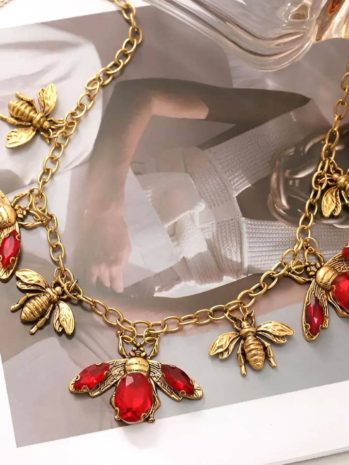 Collar de abeja de cobre barroco victoriano for wholesale by Wild & Free