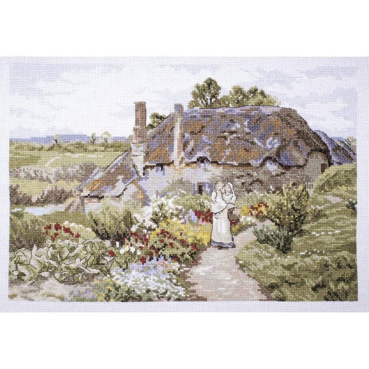 Rural England Cross Stitch Kit - Meadow View for wholesale by Creative World of Crafts