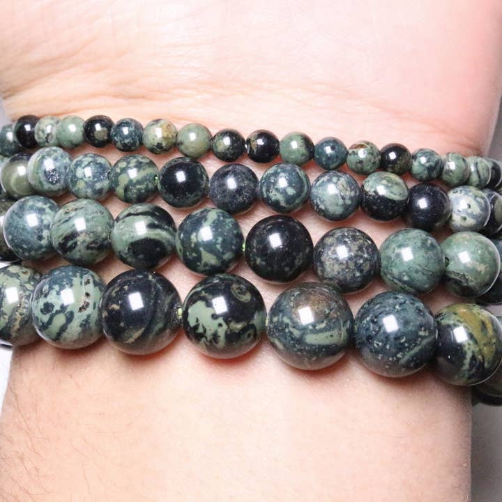 Foliesbijoux - Wholesale Armband met kralen - Kambaba jaspis armband A van natuurlijke steen1