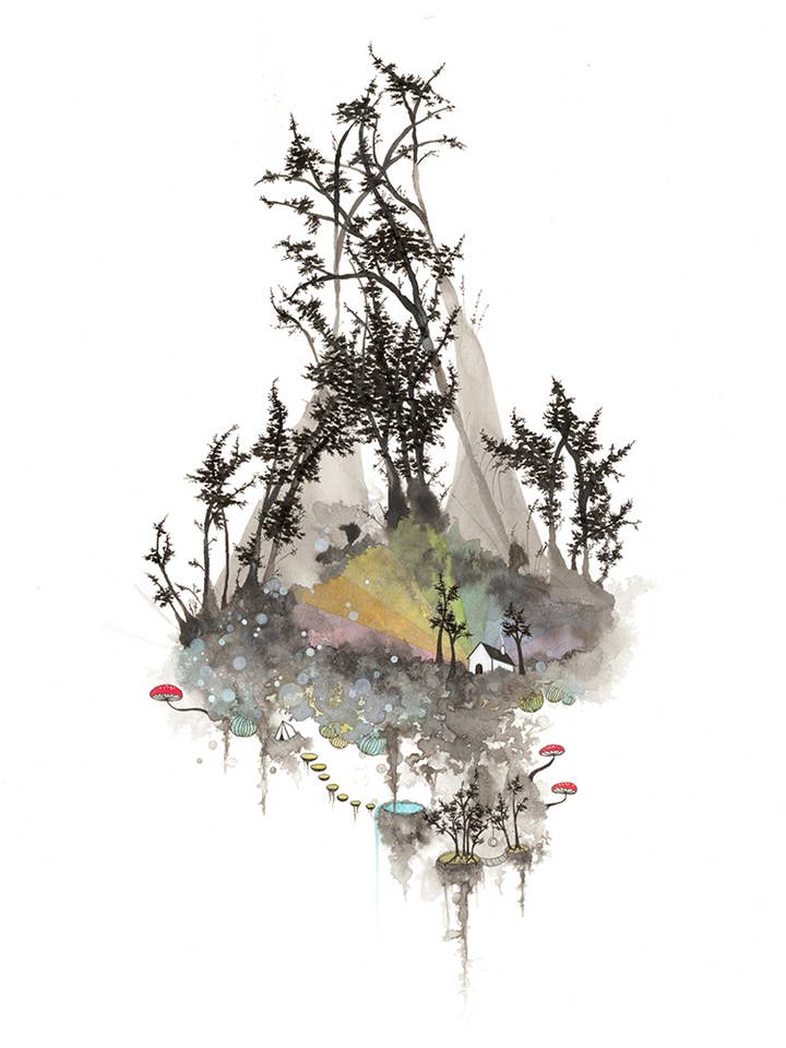 Paradise Found - Grußkarte für den Großhandel von Melissa Moss Art