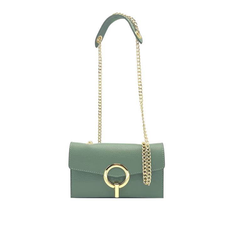 Suie Valentini srl - Wholesale Clutch Bag - Women's - Genuine leather mini clutch bag, Made in Italy, art. 112589