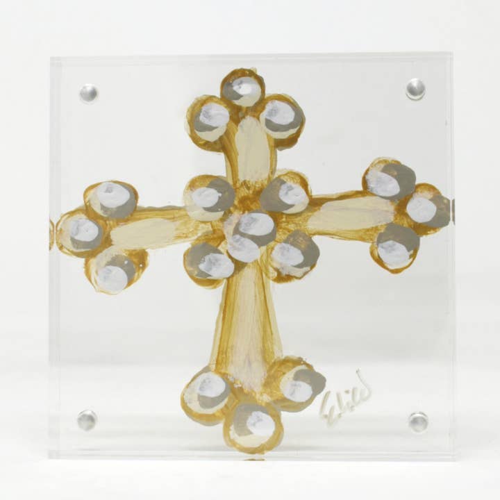 Peace Cross Acrylic Block for wholesale by HAVE MERCY LLC