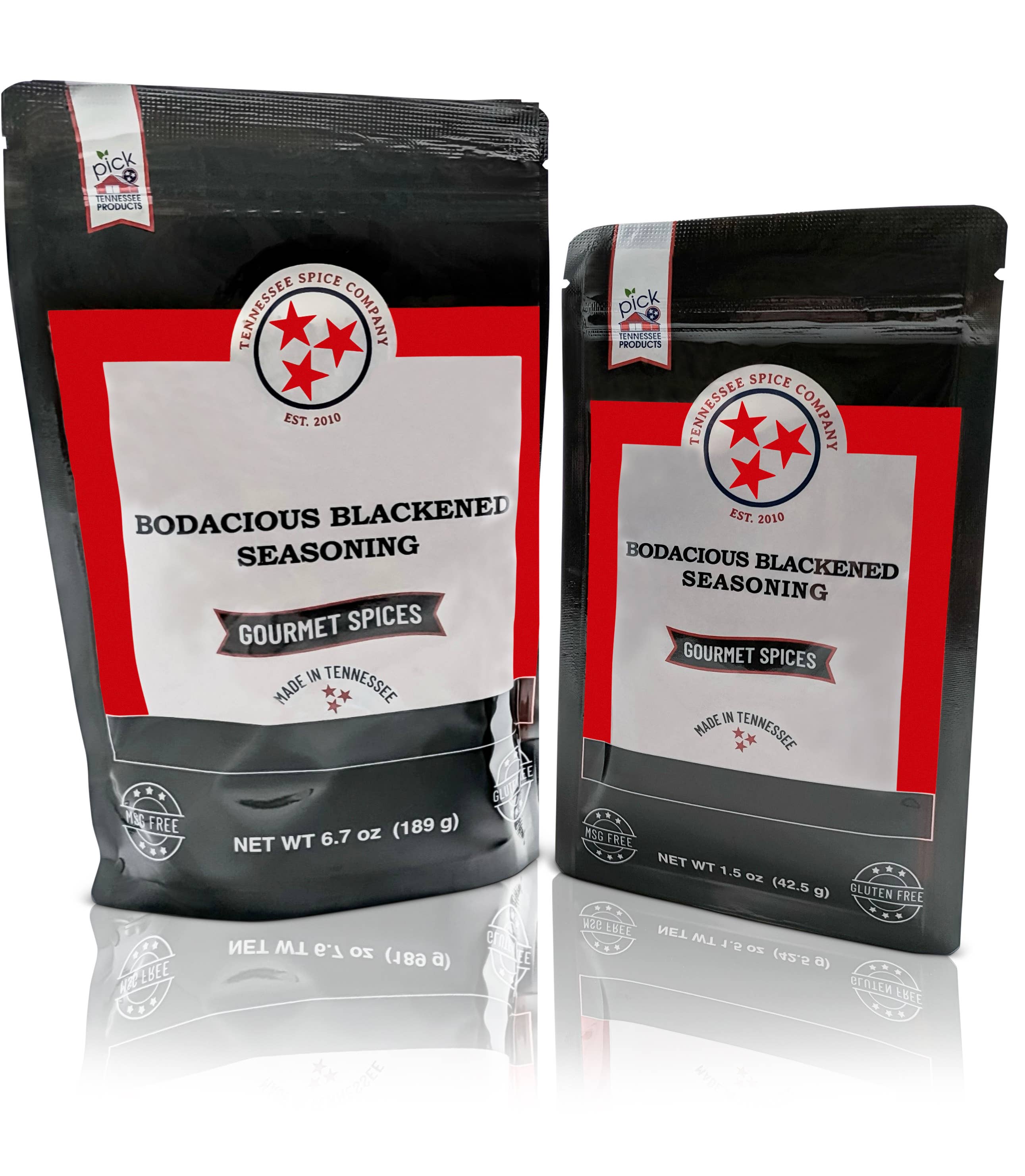 Lagniappe Spice & Tennessee Spice Company - Wholesale Dried Spice Mix - Mini Packs - Bodacious Blackened Seasoning (TN Spice) 1.5oz