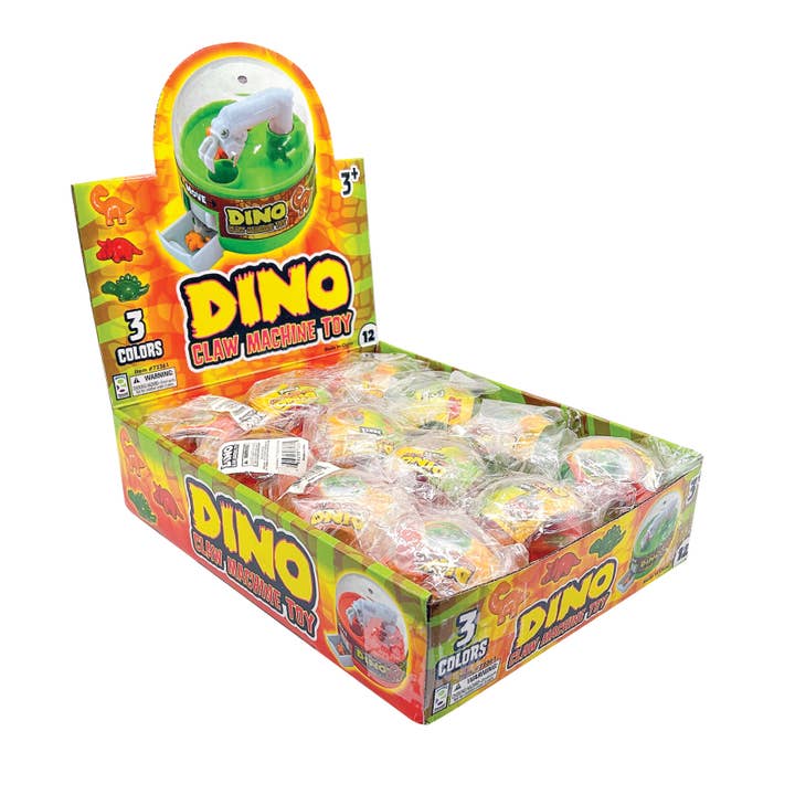 Geddes - Wholesale Classic Toy - Kids - DINO CLAW MACHINE TOY 12/DSP