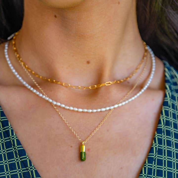 Kris Nations - Wholesale Pendant/Charm Necklace - Chill Pill Enamel Necklace22