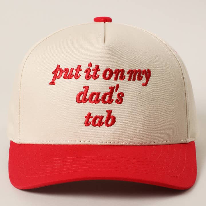 Fashion City - Wholesale Baseball Cap - Kids - PUT IT ON MY DAD'S TAB Embroidery KIDS Trucker Hat11