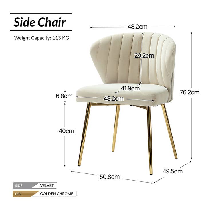 Karat Home - Wholesale Chair - Milia Dining Chair Set of 224