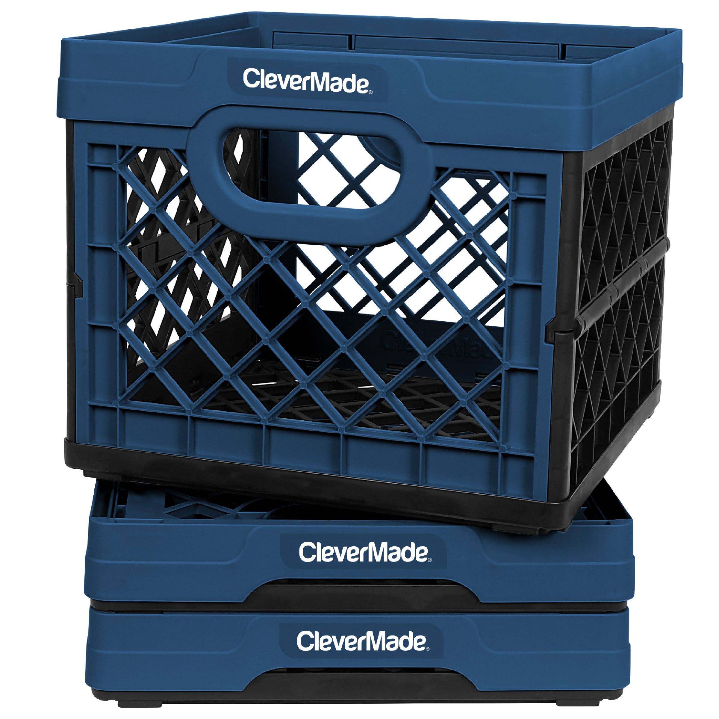 CleverMade - Wholesale Storage Bin - Collapsible Milk Crate0