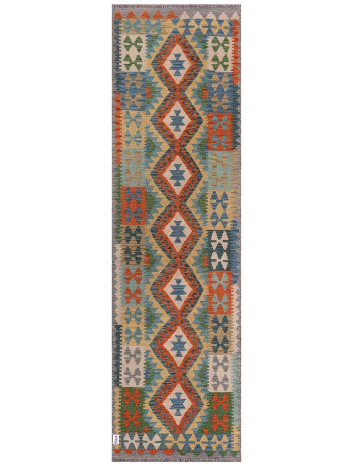 Pasillo Kilim Maimana Afganistán - 301 x 87 cm para venta al por mayor de Imaco Rugs