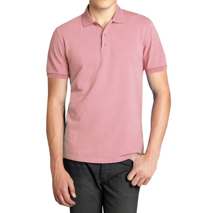 Men's Short Sleeve Pique Polo Shirts for wholesale by Galaxy By Harvic