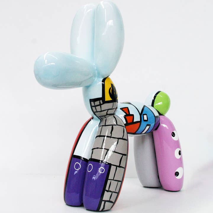 BALLON DOG CITY - Handbemalte Kunstfigur für den Großhandel von JULIARTE