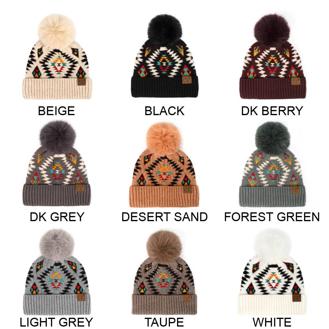 Truly Contagious - Wholesale Beanie - Women's - CC Southwest Print Beanie ( HAT-3001 )9