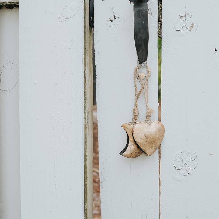 Matr Boomie Fair Trade - Wholesale Wind Chime - Alaya Heart Wind Chime - Rustic Bell