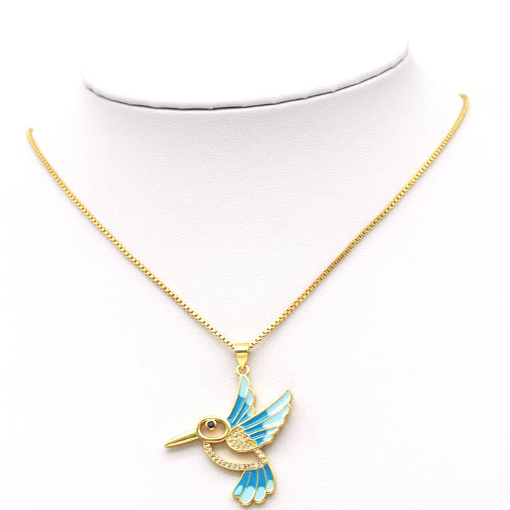 BestBeads&Beyond - Wholesale Individual Charm/Pendant - CZ Enamel Bird Pendant, Sku#LK596