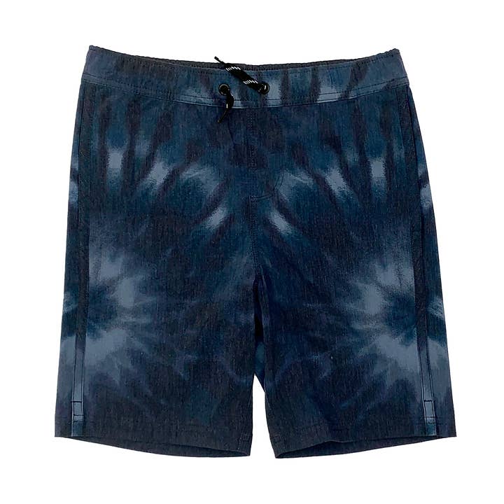 Custom Boys Tye Dyer Volley Short - Black for wholesale by deco Custom Label