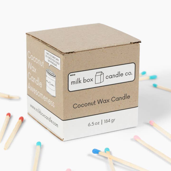 Milk Box Candle Co. - Wholesale Travel Candles - Bird Nerd - 100% Recyclable Coconut Wax Candle