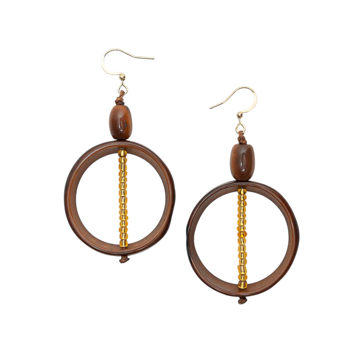 Organic Tagua Jewelry - Wholesale Dangle Earrings - Gemma Earrings0