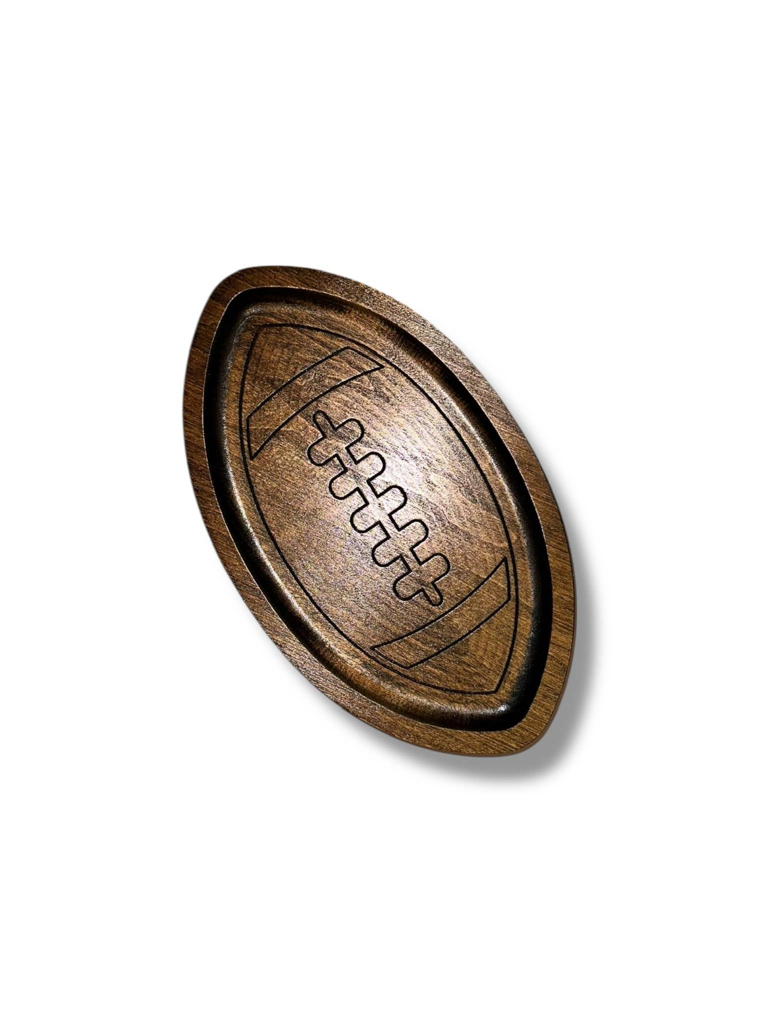 Third Eye Creation Company - Wholesale Decoratief dienblad - Voetbalbak van hardhout, sportbak, Catchall-dienblad3