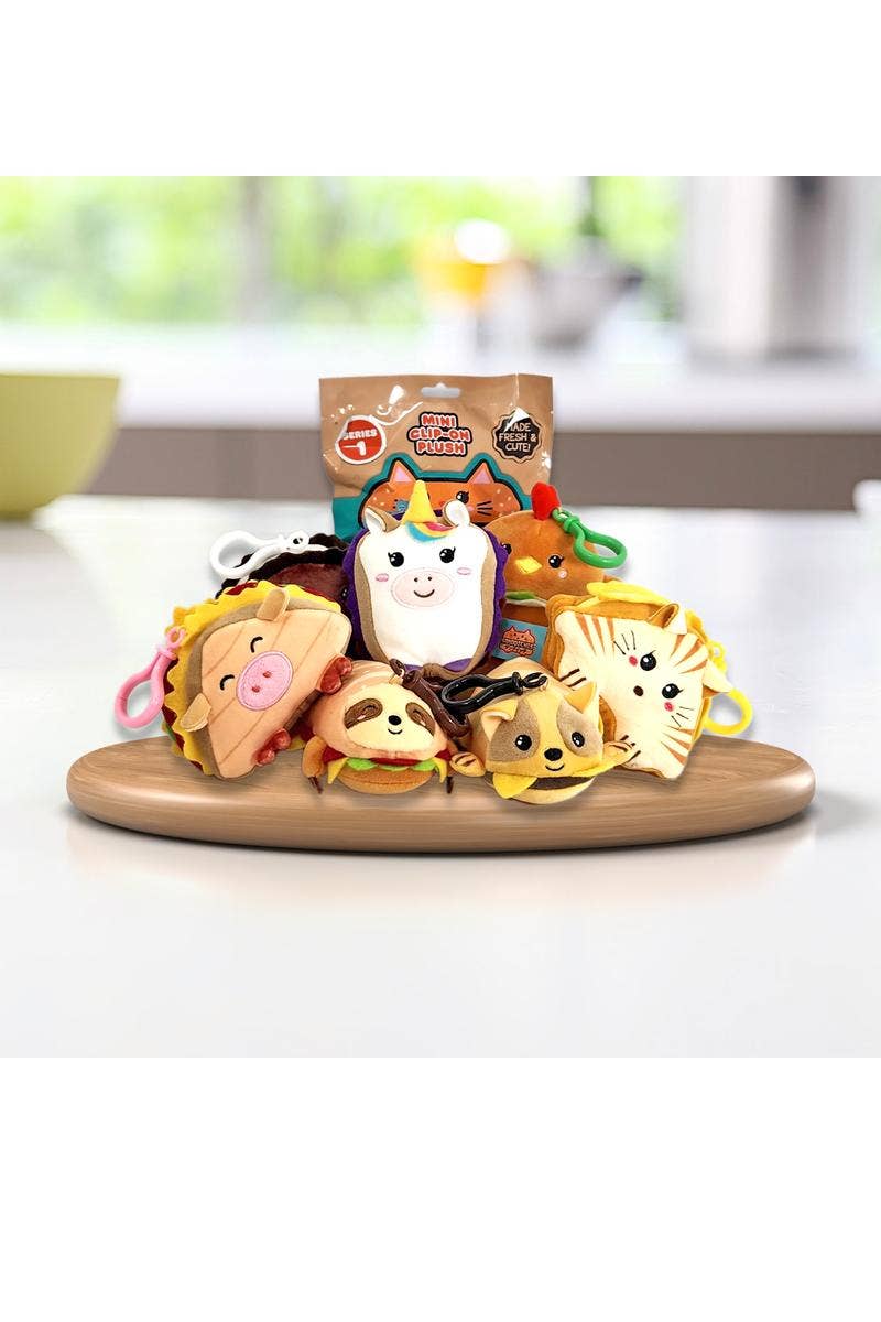 License 2 Play Toys - Wholesale Backpack - Kids - Sandoichis™ Kawaii Animal Sandwich Clip-On Plush in Display4
