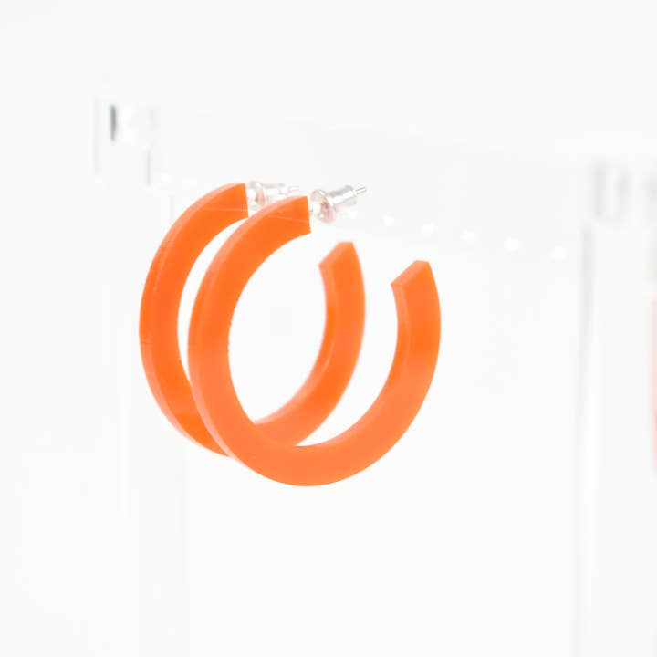 The Paper Dress – wholesale Hoop earrings – Colorful Lightweight Acrylic Hoop Earrings66