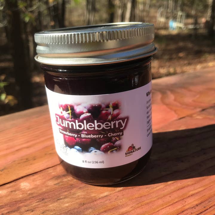 Jumbleberry Jam for wholesale by Whisky Ridge Farm