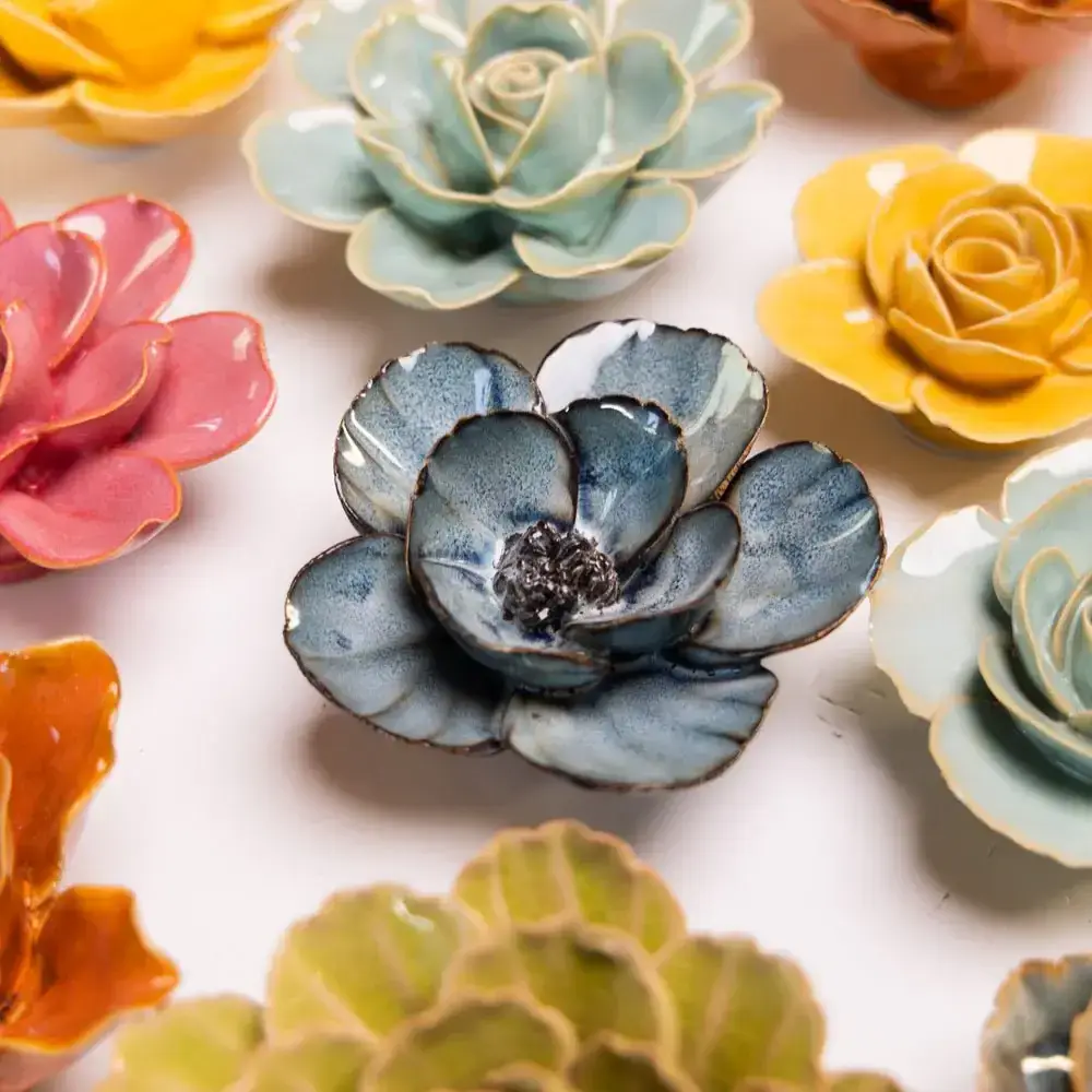 Chive UK - Wholesale Wall Accent - #FR07 Navy Poppy Flower Shop Gift Items3