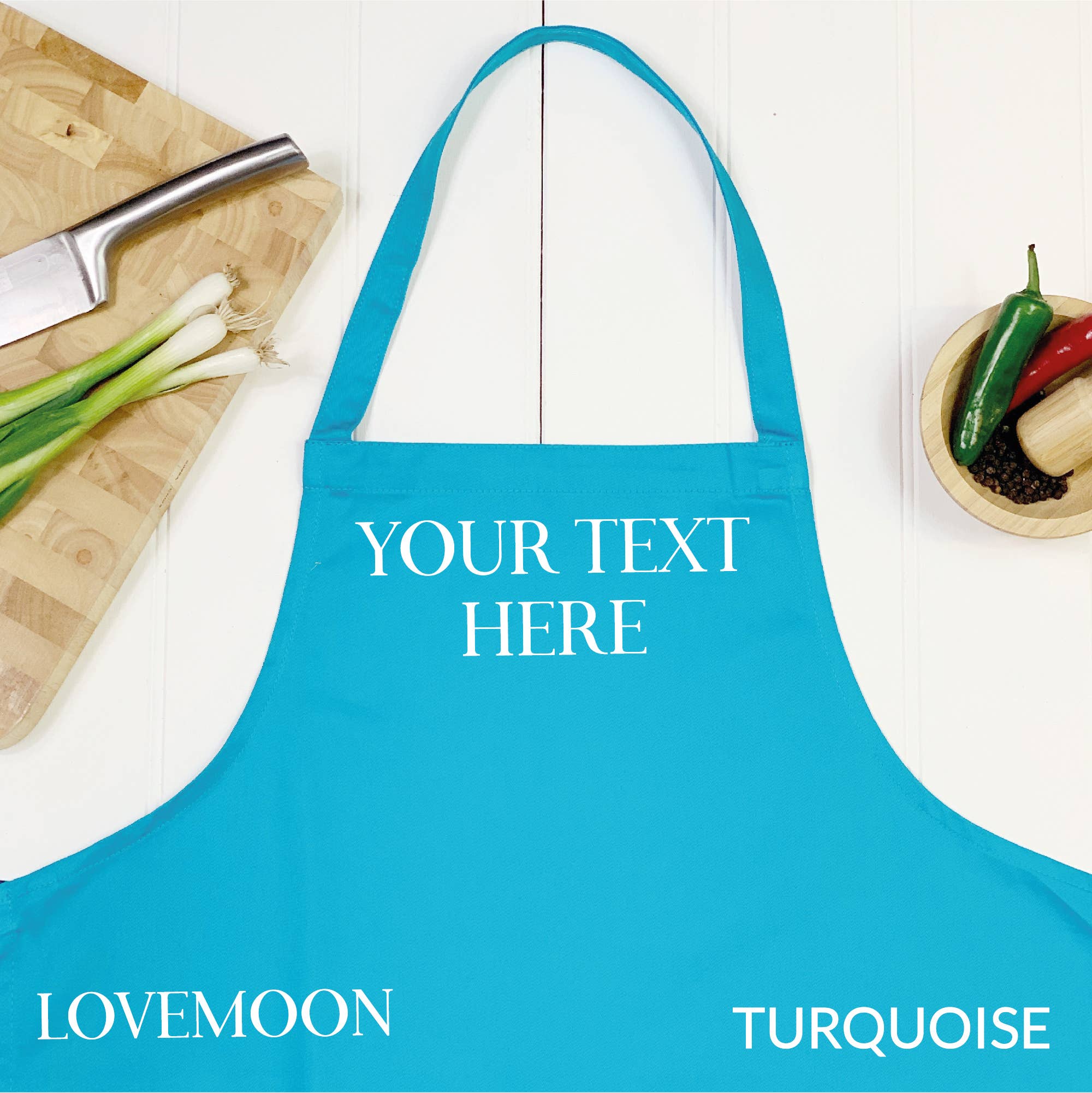 Lovetree Design - Wholesale Apron - Personalised Turquoise Apron3