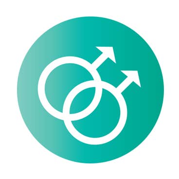 BT761- Gay Symbol 1.25" Button for wholesale by Kalan