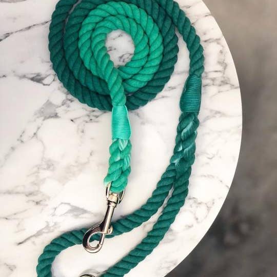 Emerald Rope Lead for wholesale by The Crafty Dog Co