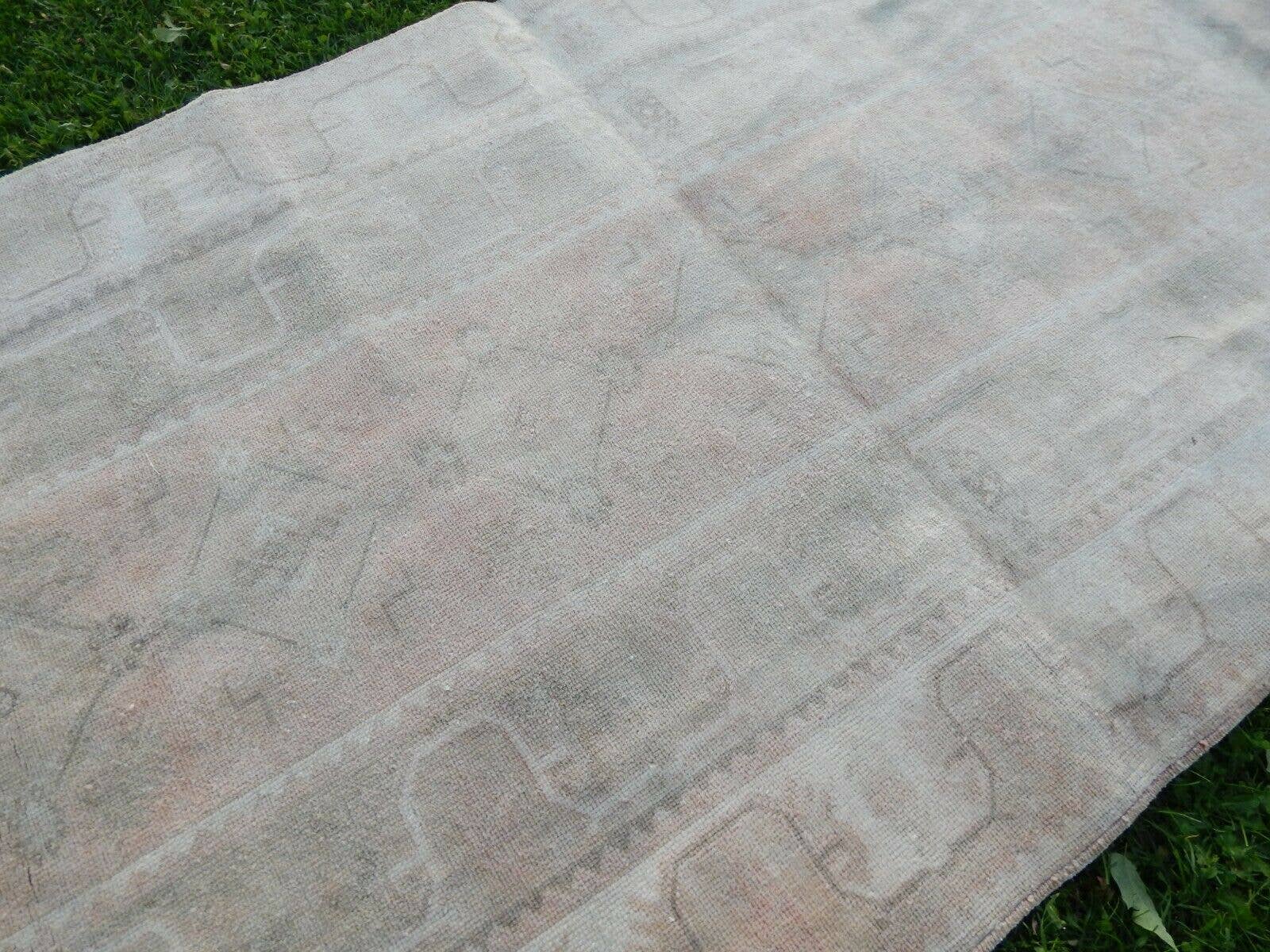 Vintage Pillows Store - Wholesale Runner Rug - Distressed Vintage Turkish Oushak Runner - Pastel Kurdish5