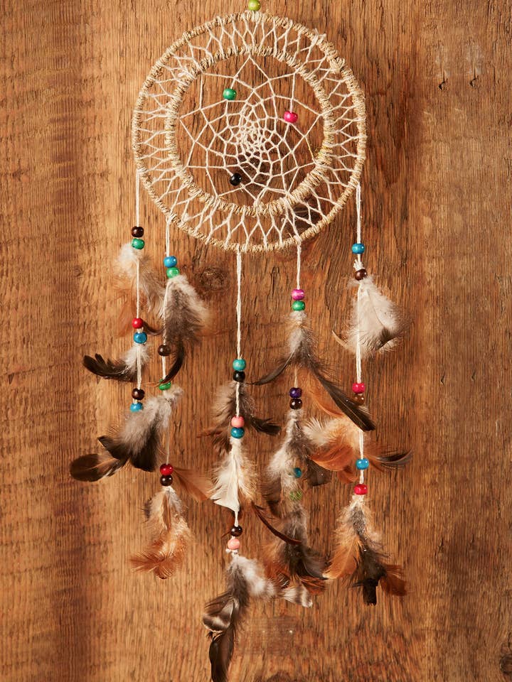 Natural Hemp Double Ring Dreamcatcher for wholesale by Namaste