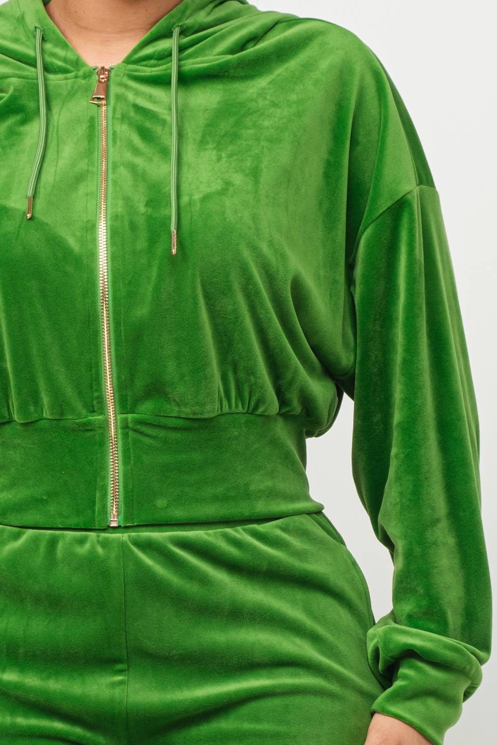 Drip DTLA - Wholesale Top & Pant Set (NOT Loungewear) - Women's - VELOUR HOODED JACKET AND JOGGER SET6