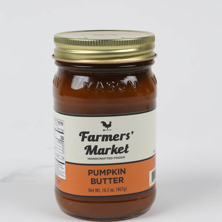 Merchandise Unlimited - Wholesale Preserves - Farmers' Market Preserves, Peach, Apple, and Pumpkin,16oz
