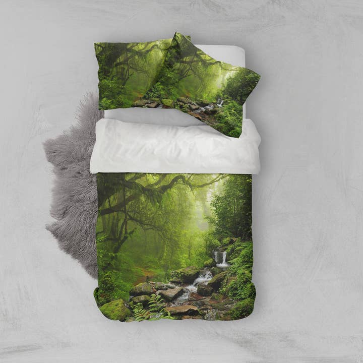 3D Green Jungle Quilt Cover Set Bedding Set Pillowcases 24 for wholesale by Jess Art Decoration