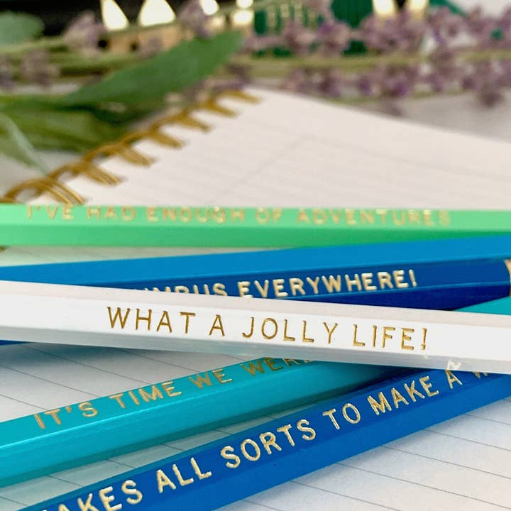 Lit & Whimsy - Wholesale Pencil - Wind in the Willows Engraved Pencils, Kenneth Grahame Quotes2