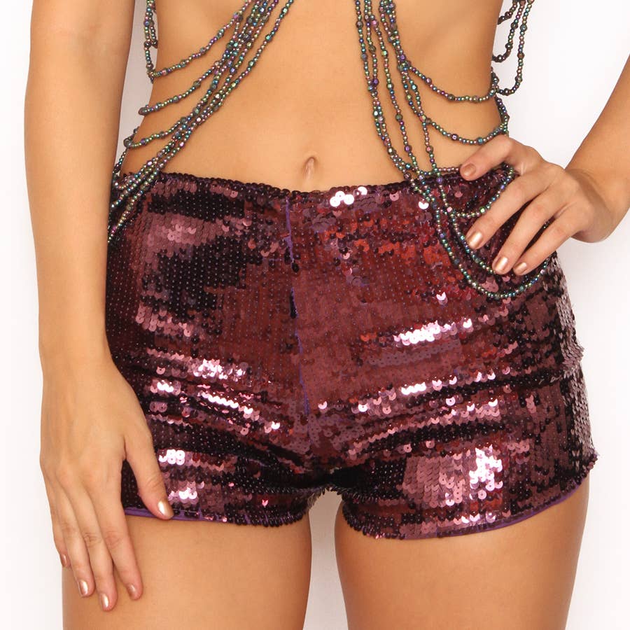 Western Fashion - Wholesale Shorts - Women's - 2270 - Sequins Shorts with Zipper4