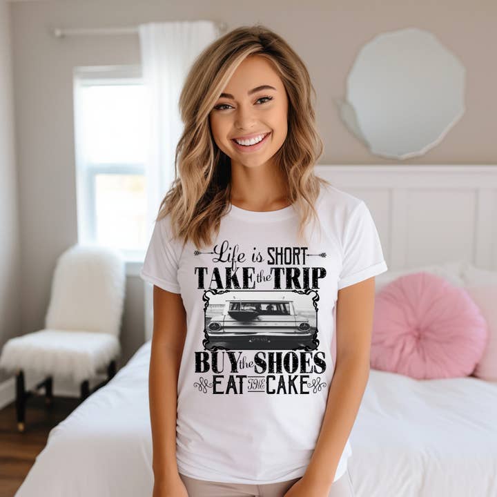 Life Is Short Graphic Tee for wholesale by Kiki's Boutique