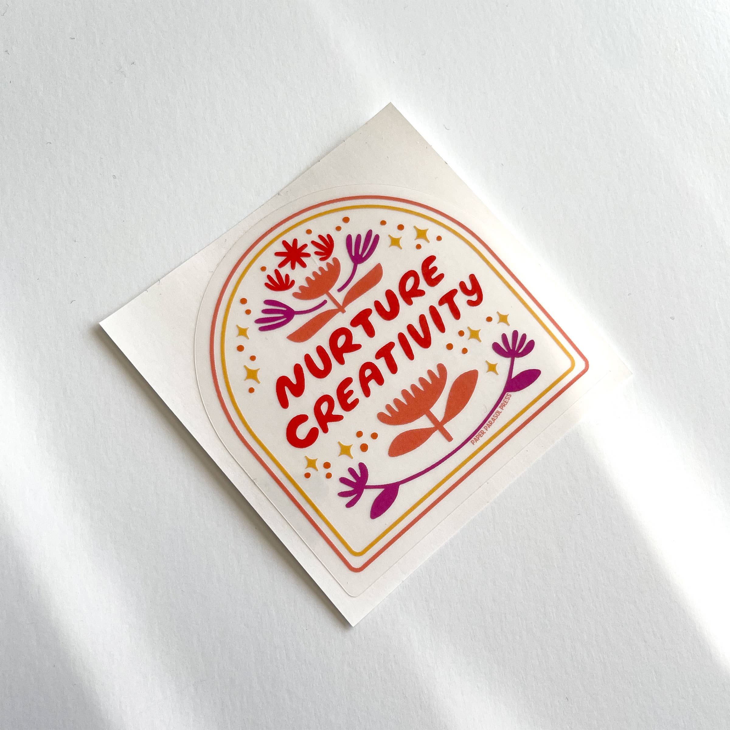 Paper Parasol Press - Wholesale Sticker - Nurture Creativity Clear Sticker3