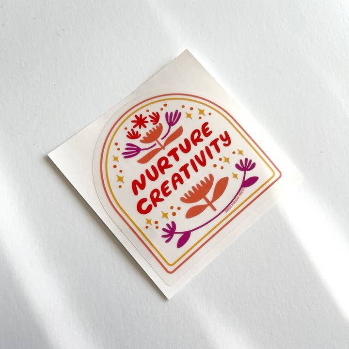 Paper Parasol Press - Wholesale Sticker - Nurture Creativity Clear Sticker3