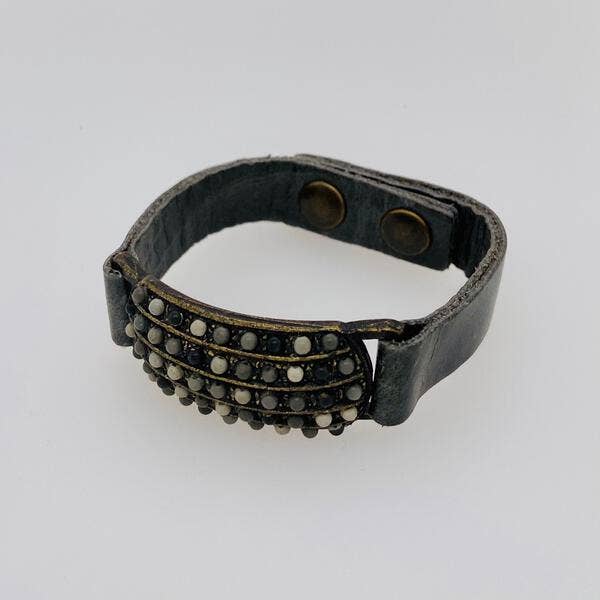 Rebel Designs Accessories - Wholesale Bangle Bracelet - Rectangle Leather Bracelet4