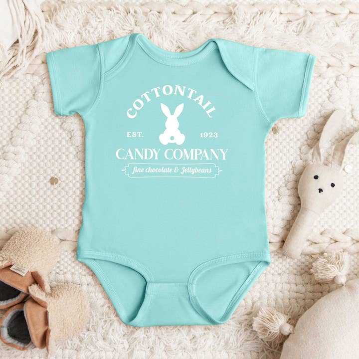 Cottontail Candy Company | Babygrafisk kortærmet trøje for engroshandel hos The Juniper Shop Wholesale