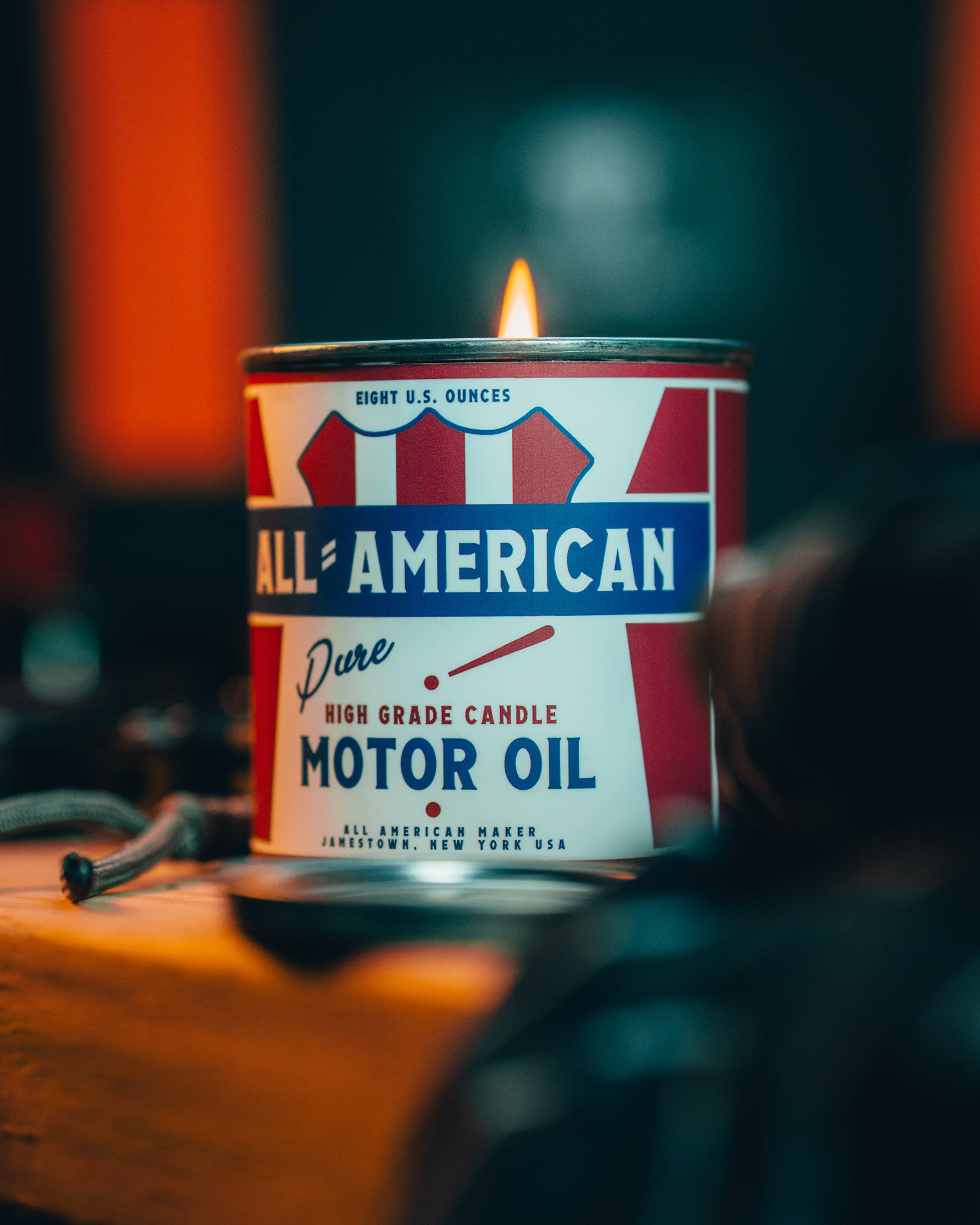 All American Maker - Wholesale Jar/Filled Candle - All-American Motor Oil Candle4