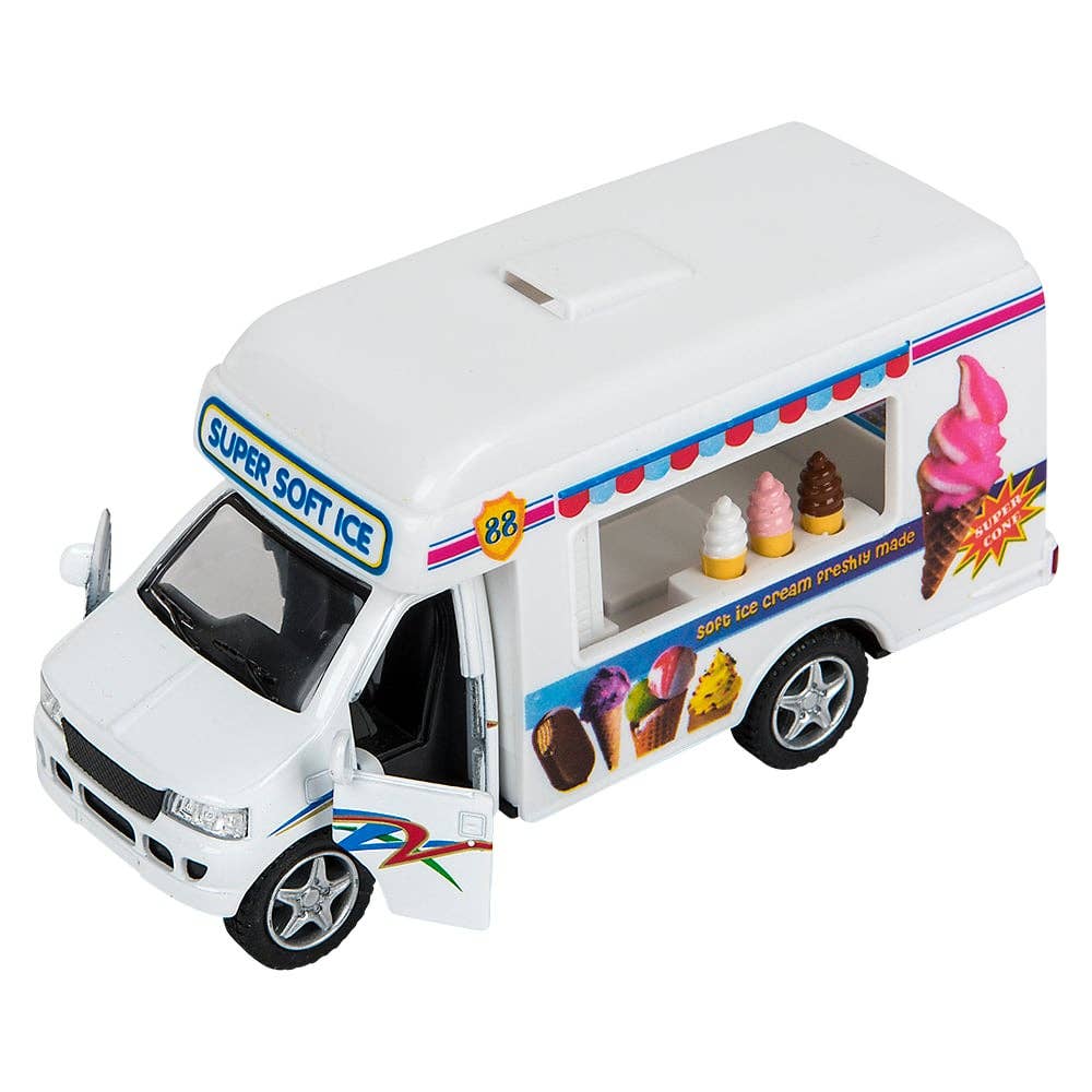 La Luna Bella - Toys - Wholesale Toy Car/Truck - Kids - 5" DIE-CAST PULL BACK ICE CREAM TRUCK LLB Car Toys3