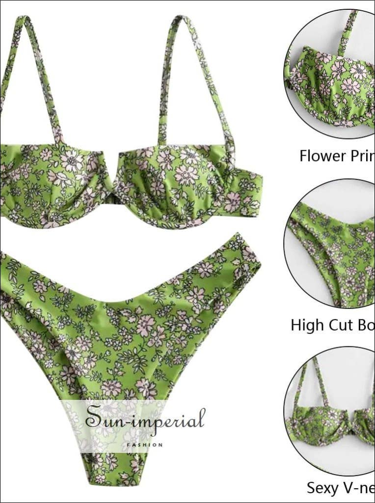 Sun Imperial - Wholesale Two Piece Swimsuit - Women's - Printed Underwire Bikini - Purple8