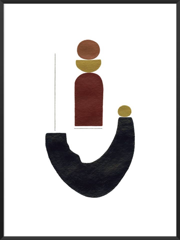 Stadig vi stiger - Moderne abstrakt plakat for engroshandel hos Project Nord