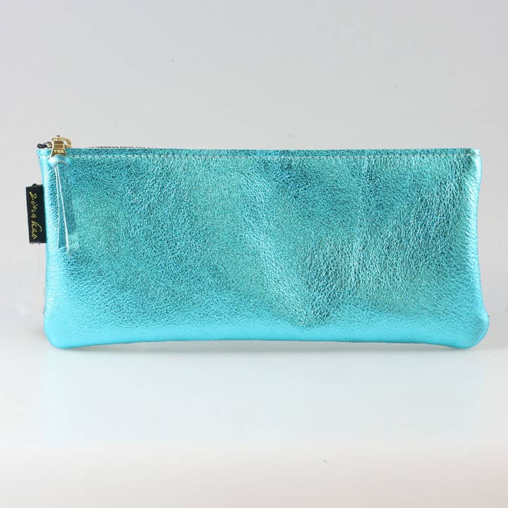 Zina Kao Exclusives - Wholesale Pencil Case/Pouch - The Metallic Pencil Case: 2 sizes! (Dean & Grant)