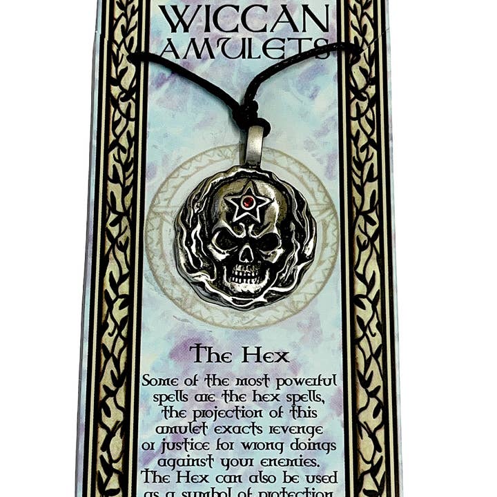 De Hex Justice Pewter Wicca Amulet Ketting - (VS-DDP) voor wholesale door Myth & Magik - Silver Jewellery Cavern Wholesale