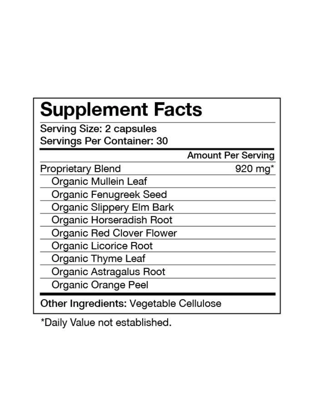 Food Over Drugs - Wholesale Oral Supplement/Vitamin - Lung Formula4
